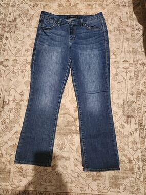 Rock & Republic Medium Blue Wide-Leg Jeans